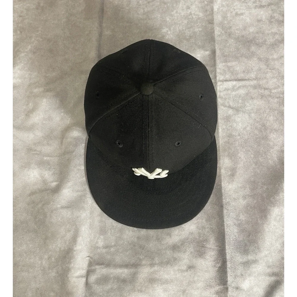 New York Yankees Hat Cap New Era 59FIFTY Fitted Mens 7 Black Baseball MLB